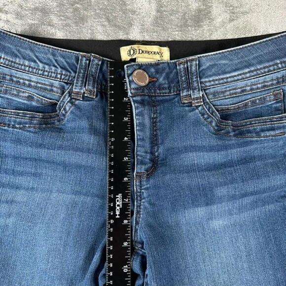 Democracy Jeans Womens 8 Blue Skinny Mid Rise Stretch Ab Technology Pants - Picture 7 of 10